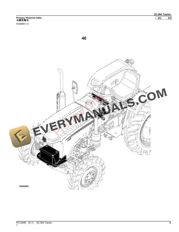 John Deere 2C-304 Tractor Parts Catalog PC12546 28OCT20-5