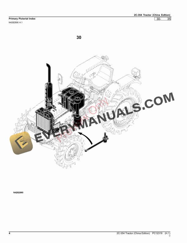 John Deere 2C-354 Tractor Parts Catalog PC12319 28OCT20-4