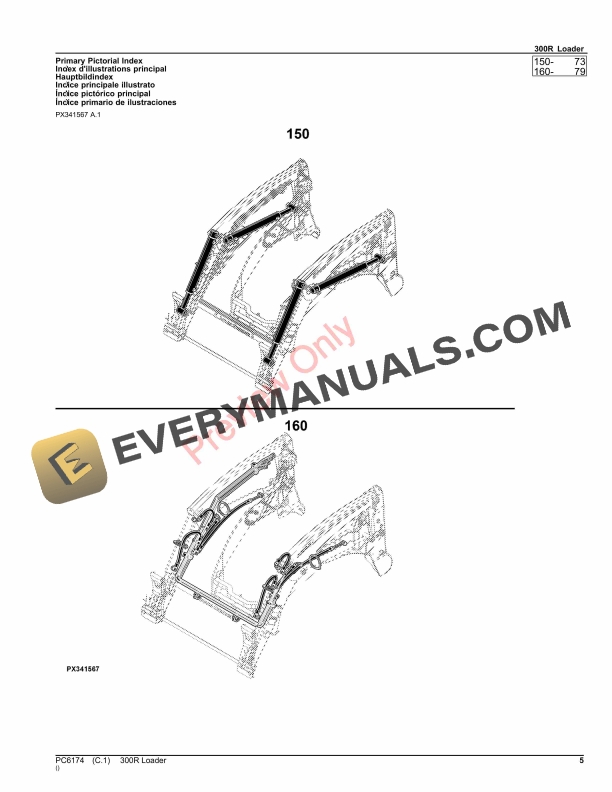 John Deere 300R Loader Parts Catalog PC6174 27JUN23-5