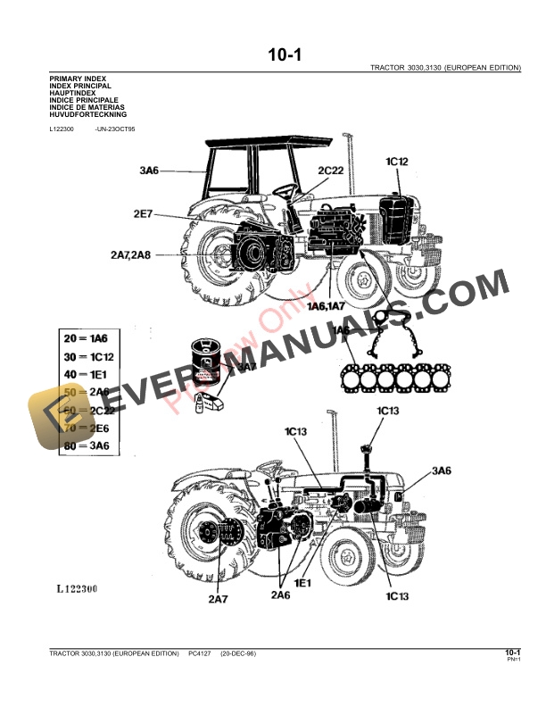 John Deere 3030 and 3130 Tractors Parts Catalog PC4127 09MAY11-3