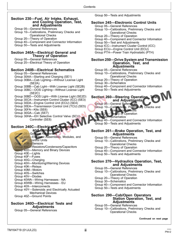 John Deere 3033R 3039R and 3046R Compact Utility Tractors and Manual L000001 Technical Manual TM164719 01JUL23 4