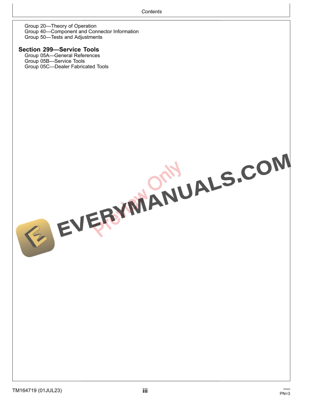 John Deere 3033R 3039R and 3046R Compact Utility Tractors and Manual L000001 Technical Manual TM164719 01JUL23 5