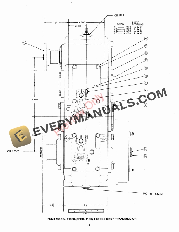 John Deere 31000 Four Speed Drop Mechanical Transmission Assembly Manual 4031955 01OCT97 4