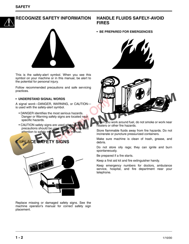 John Deere 314F, 518R and 820R Walk-Behind Tillers Technical Manual TM1687 15JAN97 5 John Deere 314F 518R and 820R Walk Behind Tillers Technical Manual TM1687 15JAN97 4