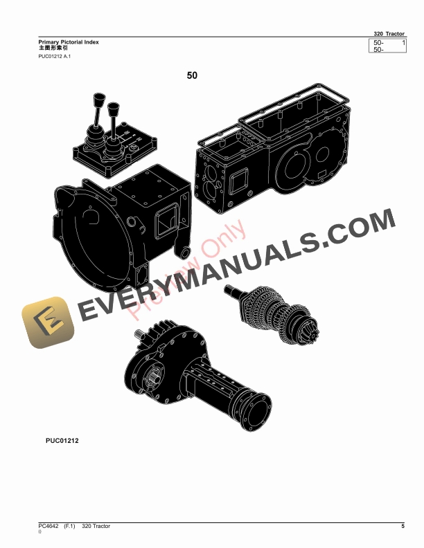 John Deere 320 Tractor Parts Catalog PC4642 05OCT20-5