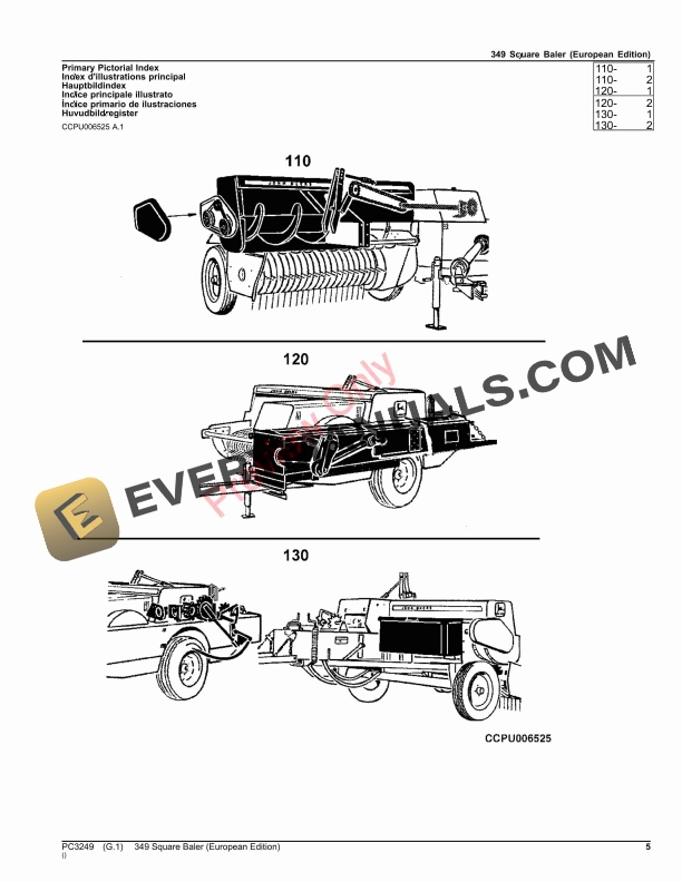 John Deere 349 Square Baler Parts Catalog PC3249 20SEP21-5
