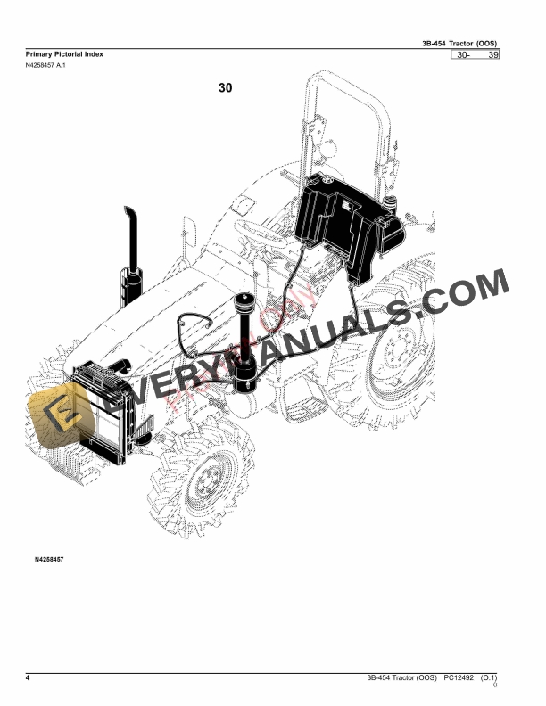 John Deere 3B-454 Tractor (OOS) Parts Catalog PC12492 20MAY22-4
