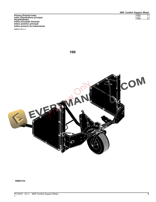 John Deere 400F Comfort Support Wheel Parts Catalog PC14216 19NOV23-3