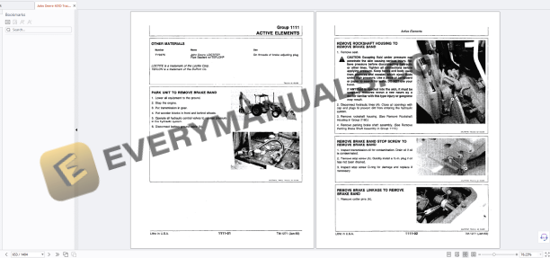 John Deere 401D Utility Construction Tractor Backhoe Loader Technical Manual TM1271 PDF 6 John Deere 401D Utility Construction Tractor Backhoe Loader Technical Manual TM1271 PDF - Image 4