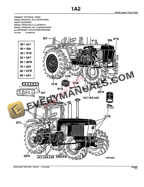 John Deere 4040S, 4240S Tractor Parts Catalog PC4183 09MAY11-5