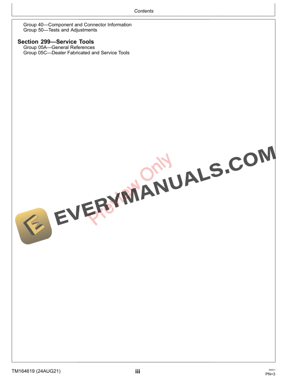 John Deere 4044 4066MR Compact Tractor and Manual Technical Manual TM164619 24AUG21 5