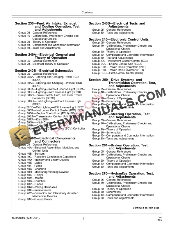 John Deere 4044 4066MR Compact Tractors 010001 and Manual Technical Manual TM131019 24AUG21 4