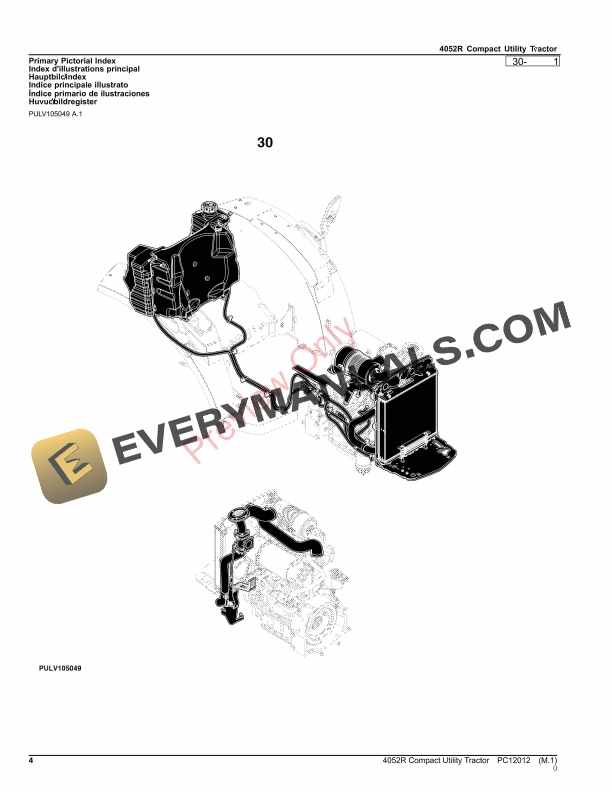 John Deere 4052R Compact Utility Tractor Parts Catalog PC12012 24SEP23-4