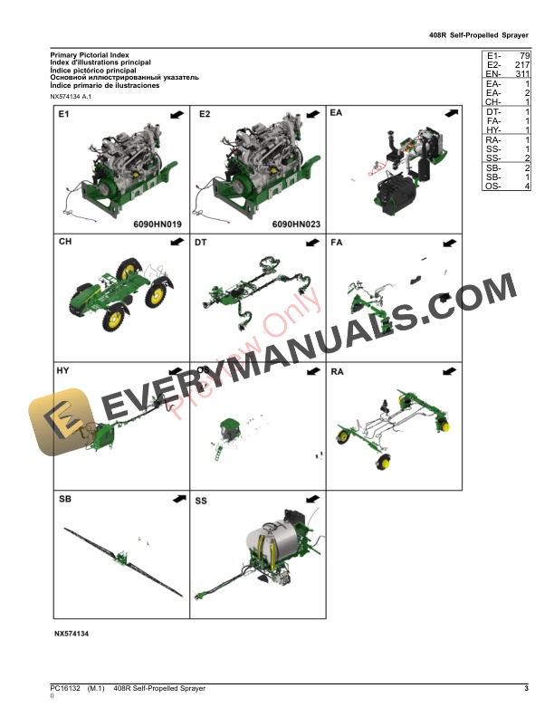 John Deere 408R Self-Propelled Sprayer Parts Catalog PC16132 09NOV23-3