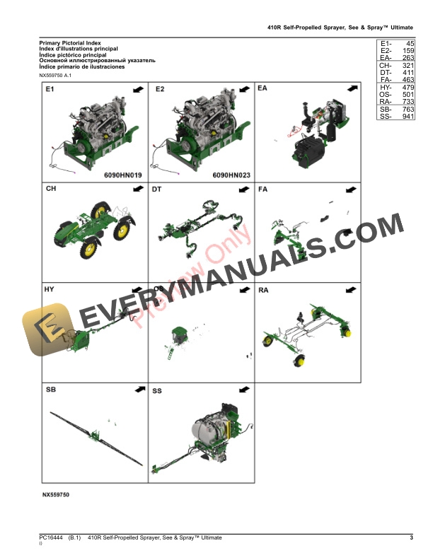 John Deere 410R Self-Propelled Sprayer, See and Spray Ultimate Parts Catalog PC16444 26NOV23 4 John Deere 410R Self-Propelled Sprayer, See and Spray Ultimate Parts Catalog PC16444 26NOV23-3