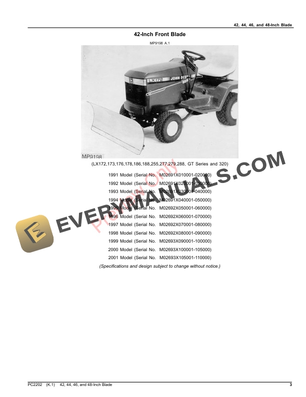 John Deere 42, 44, 46 and 48-Inch Blade Parts Catalog PC2202 26OCT23-3