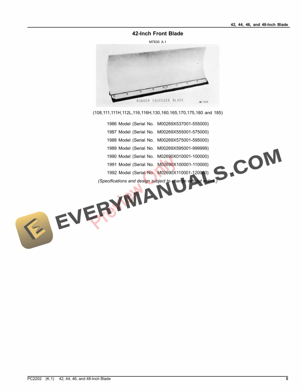 John Deere 42, 44, 46 and 48-Inch Blade Parts Catalog PC2202 26OCT23-5