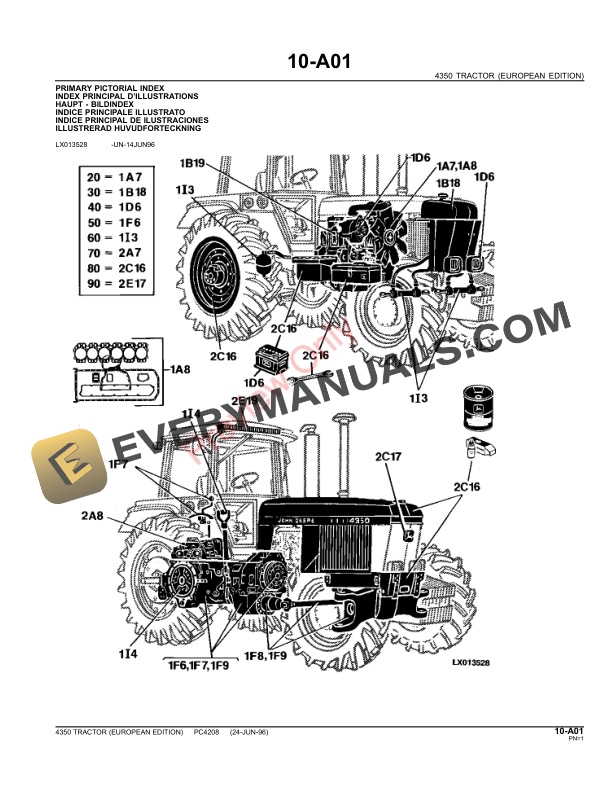 John Deere 4350 Tractor Parts Catalog PC4208 09MAY11-3