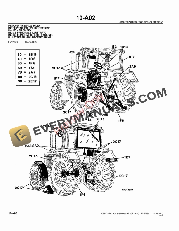 John Deere 4350 Tractor Parts Catalog PC4208 09MAY11-4
