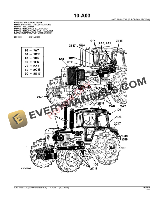 John Deere 4350 Tractor Parts Catalog PC4208 09MAY11-5
