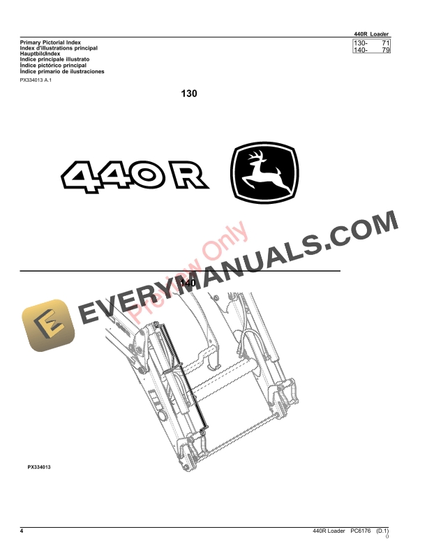 John Deere 440R Loader Parts Catalog PC6176 15AUG23 5 John Deere 440R Loader Parts Catalog PC6176 15AUG23-4