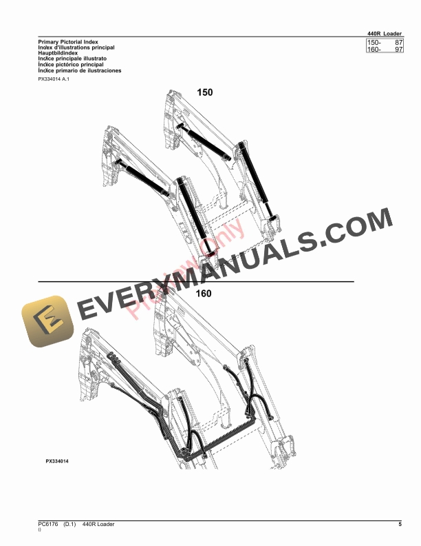 John Deere 440R Loader Parts Catalog PC6176 15AUG23 6 John Deere 440R Loader Parts Catalog PC6176 15AUG23-5