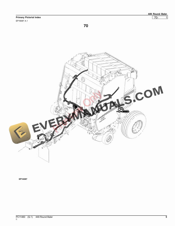 John Deere 449 Round Baler Parts Catalog PC11460 09OCT23 5