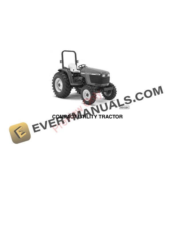 John Deere 4500 4600 and 4700 Compact Utility Tractors Technical Manual TM1679 27JUN00 2