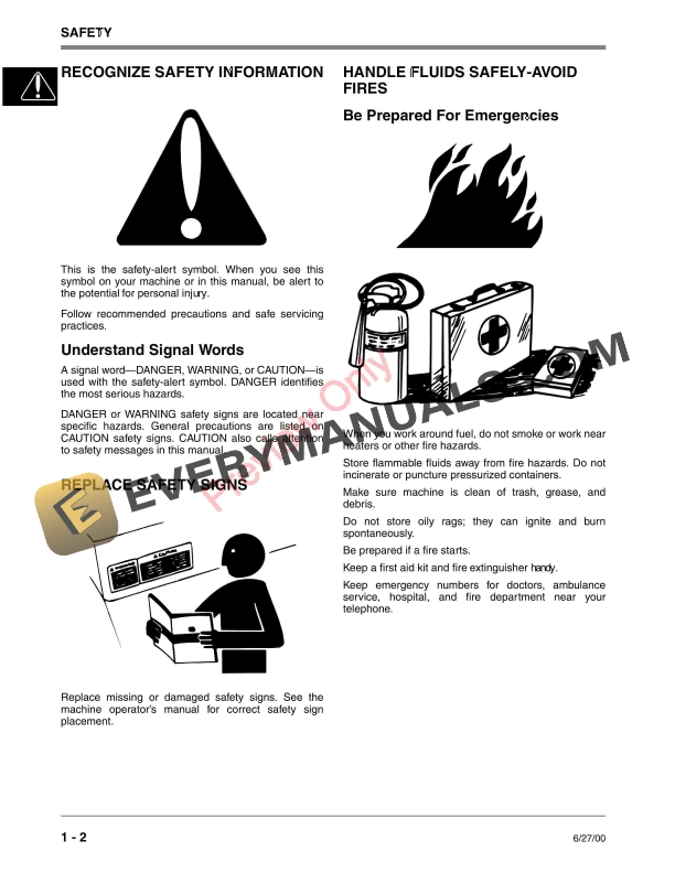 John Deere 4500 4600 and 4700 Compact Utility Tractors Technical Manual TM1679 27JUN00 4