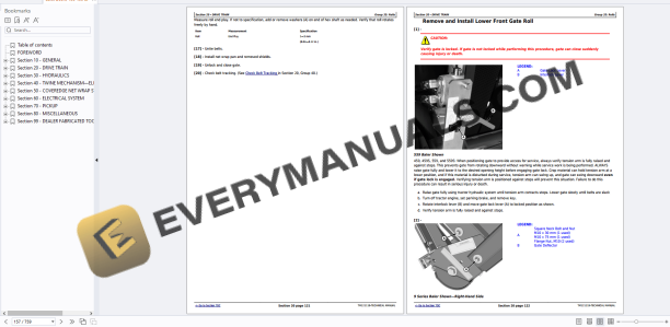 John Deere 459, 459 Silage Special and 559, 559 Silage Special Round Balers Technical Manual TM121119 10APR19 5 John Deere 459, 459 Silage Special and 559, 559 Silage Special Round Balers Technical Manual TM121119 10APR19 - Image 3