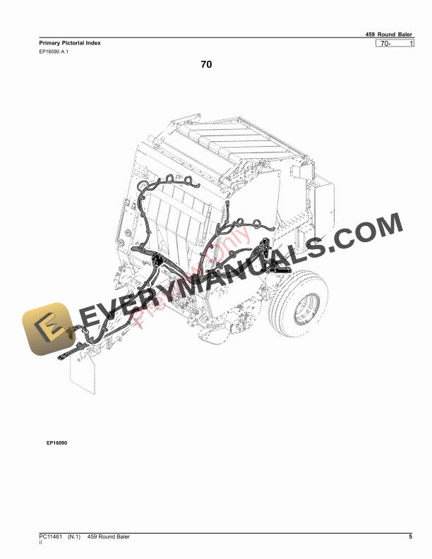 John Deere 459 Round Baler Parts Catalog PC11461 09OCT23 5