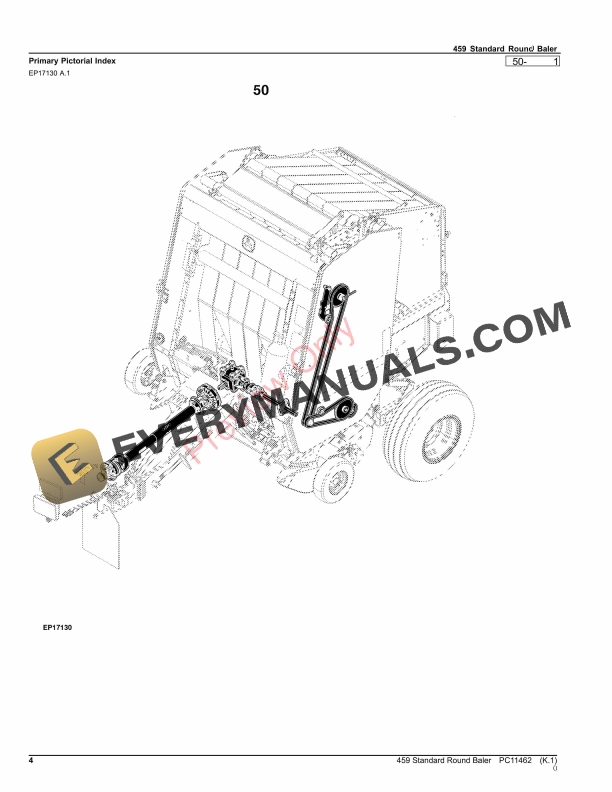 John Deere 459 Standard Round Baler Parts Catalog PC11462 26OCT23 4