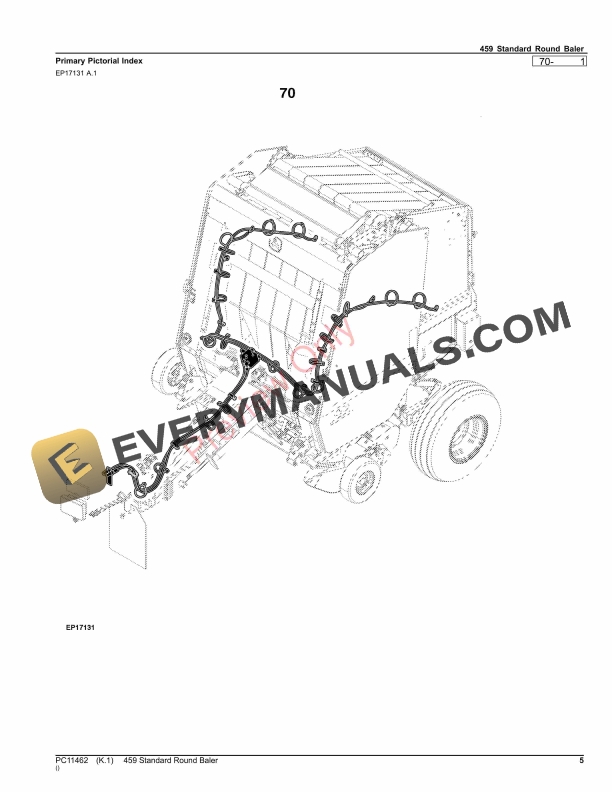 John Deere 459 Standard Round Baler Parts Catalog PC11462 26OCT23 5
