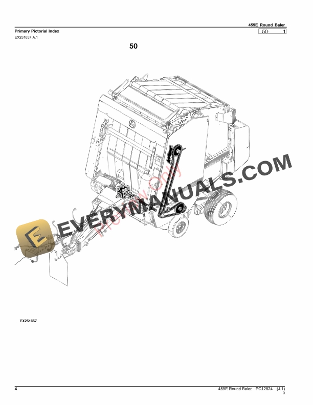 John Deere 459E Round Baler Parts Catalog PC12824 26OCT23-4