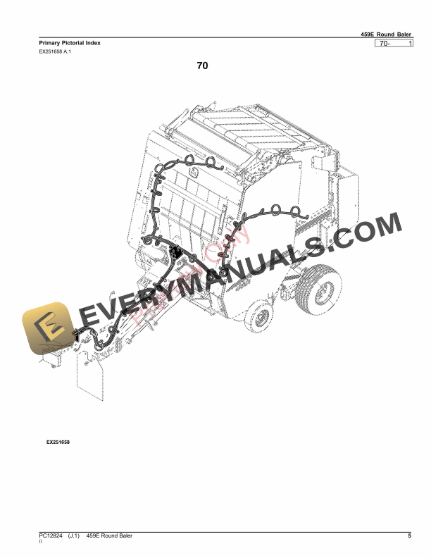 John Deere 459E Round Baler Parts Catalog PC12824 26OCT23-5