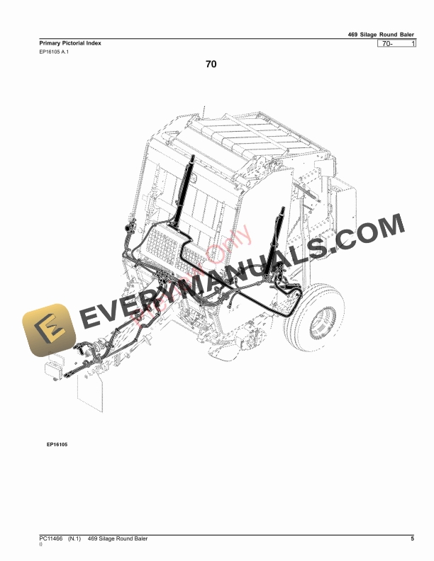 John Deere 469 Silage Round Baler Parts Catalog PC11466 24AUG23 5