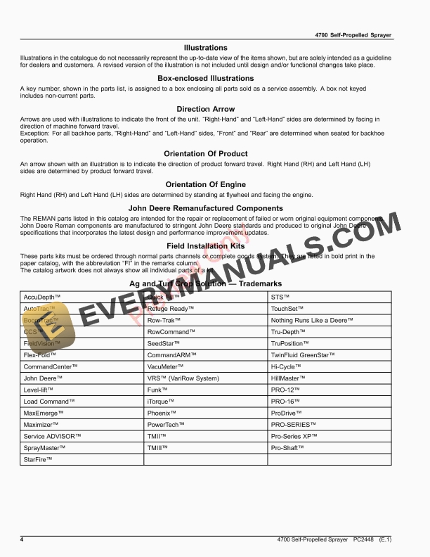 John Deere 4700 Self-Propelled Sprayer Parts Catalog PC2448 26NOV23-4