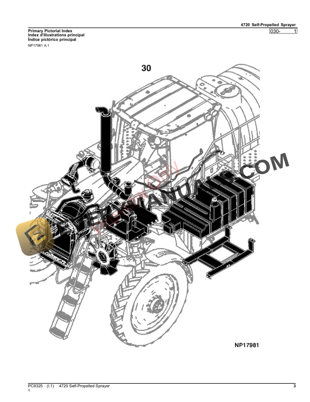 John Deere 4720 Self-Propelled Sprayer Parts Catalog PC9325 19OCT23-3