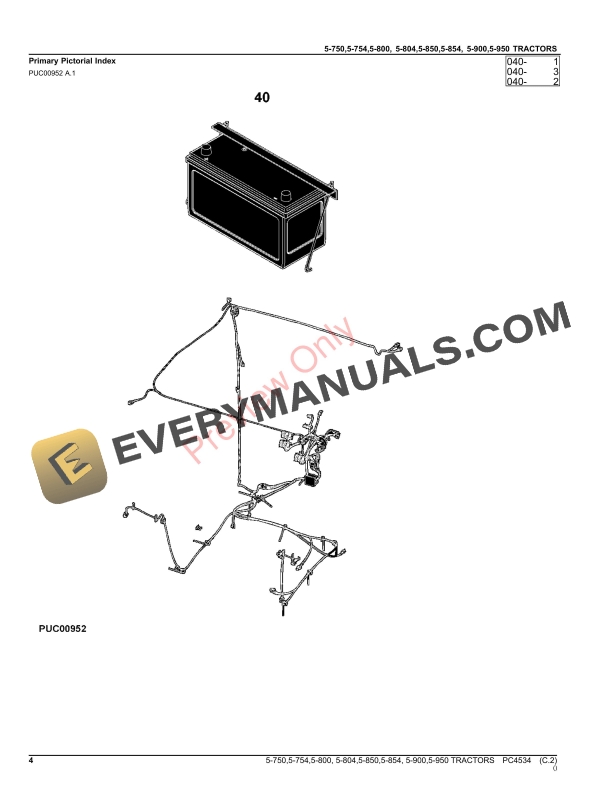 John Deere 5-750,5-754,5-800,5-804,5-850,5 Parts Catalog PC4534 23NOV22-4