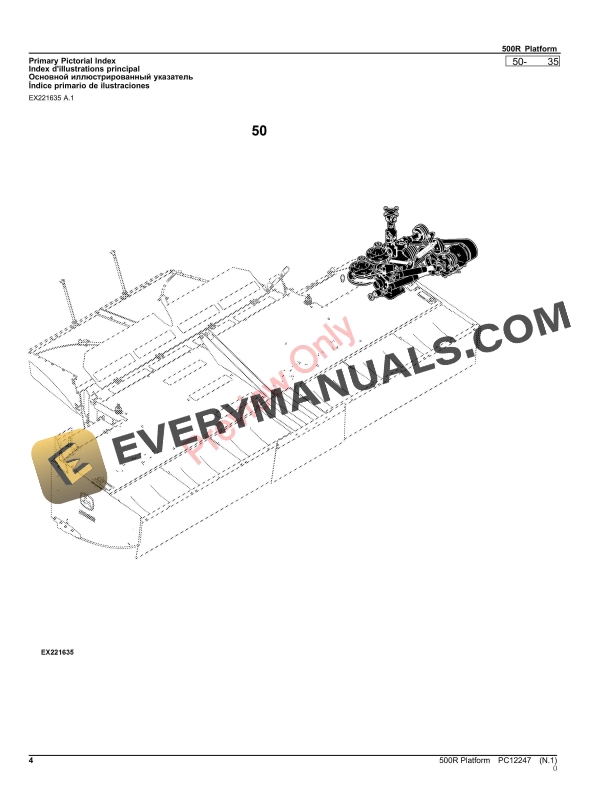 John Deere 500R Platform Parts Catalog PC12247 27JAN23-4