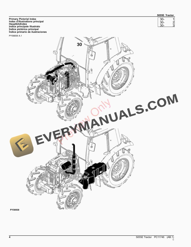John Deere 5055E Tractor Parts Catalog PC11746 24SEP23 4
