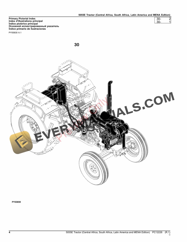 John Deere 5055E Tractor Parts Catalog PC12226 05NOV23-4