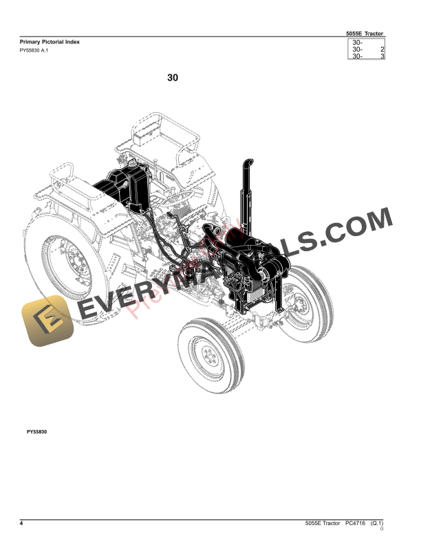 John Deere 5055E Tractor Parts Catalog PC4716 10SEP23-4