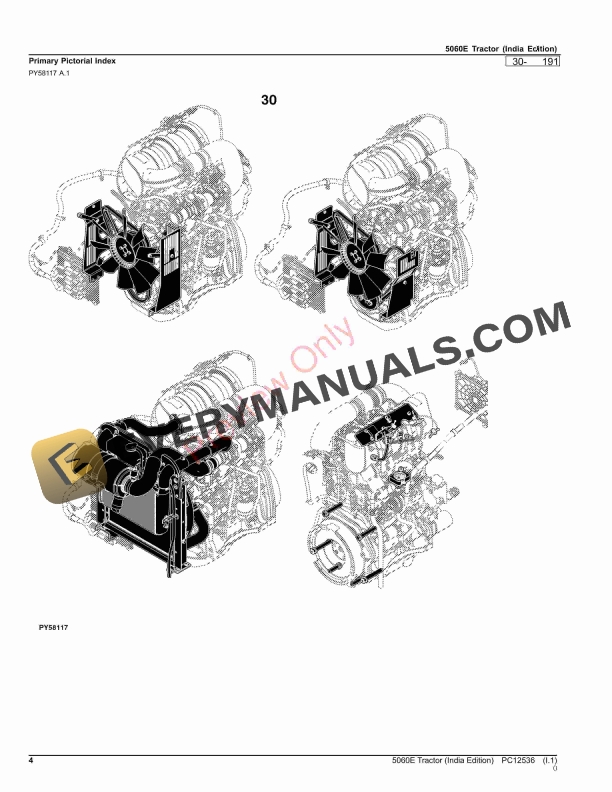 John Deere 5060E Tractor Parts Catalog PC12536 24AUG23-4