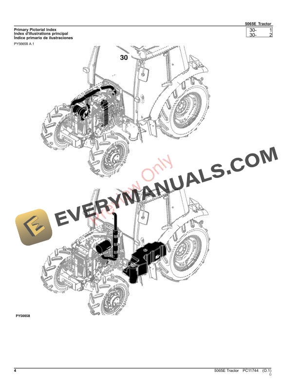 John Deere 5065E Tractor Parts Catalog PC11744 31AUG23 5 John Deere 5065E Tractor Parts Catalog PC11744 31AUG23 4