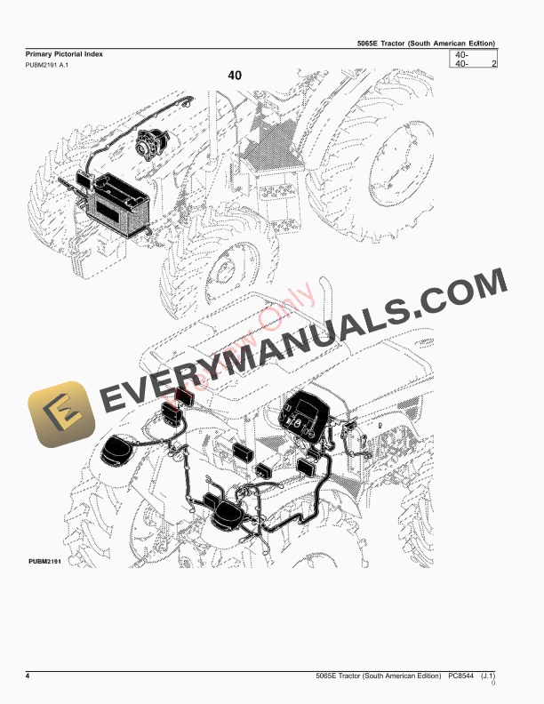 John Deere 5065E Tractor Parts Catalog PC8544 14NOV23-4