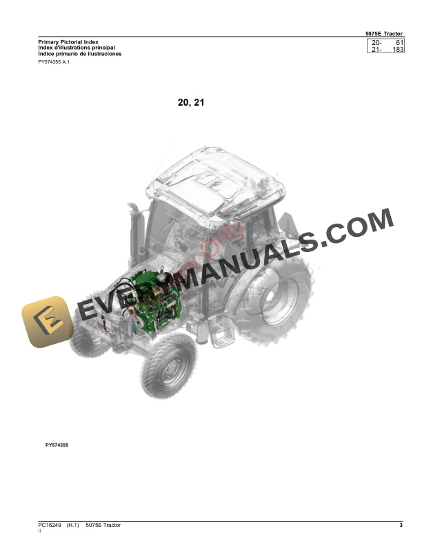 John Deere 5075E Tractor Parts Catalog PC16249 16NOV23 4 John Deere 5075E Tractor Parts Catalog PC16249 16NOV23-3