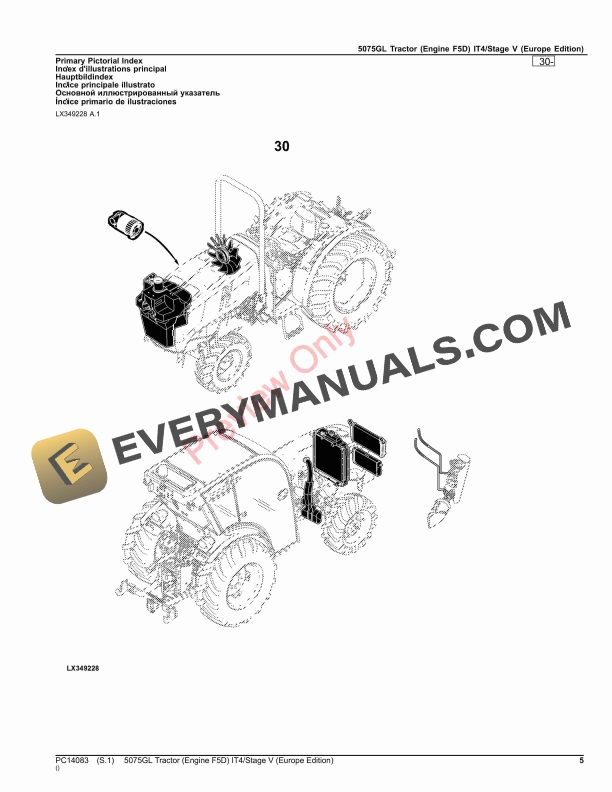 John Deere 5075GL Tractor (Engine F5D) IT4Stage V Parts Catalog PC14083 06AUG23-5