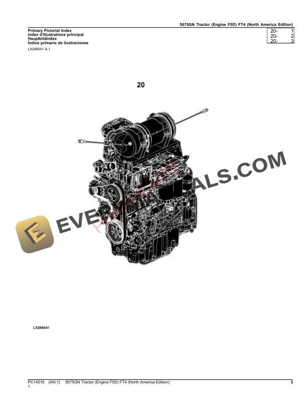 John Deere 5075GN Tractor (Engine F5D) FT4 Parts Catalog PC14016 07NOV23-3