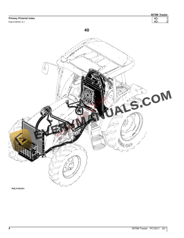 John Deere 5075M Tractor Parts Catalog PC12211 28NOV23-4
